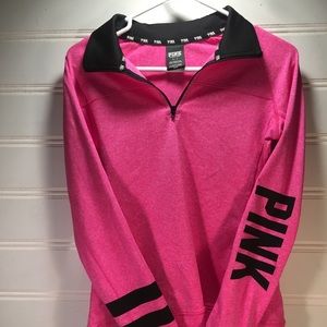 Pink long sleeve sweatshirt with collar size small